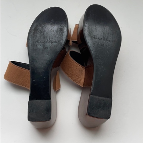 Robert Clergerie Platform Pony Hair Sandals - Picture 6 of 8